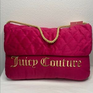 Juicy Couture Pillow Home Signature Logo Purse
Shaped Decorative Pillow NWT